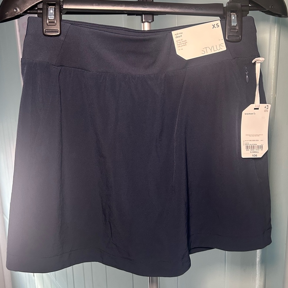 Quick-Dri Navy Skort